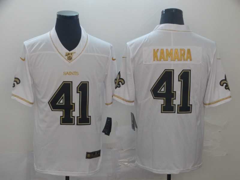 Nike Saints 41 Alvin Kamara White Gold Vapor Untouchable Limited Jersey,We sell and wholesale Nike Saints 41 Alvin Kamara White Gold Vapor Untouchable Limited Jersey on line form chian!